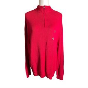 Chaps Men’s Red Knit Pullover Sweater, Size‎ XL NWT